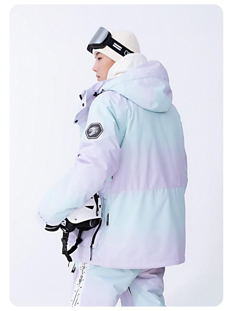 Oddivski Unisex Ski Suit: Trendy, Waterproof, Windproof, and Insulated for Snowboarding, Mountaineering, and Hiking