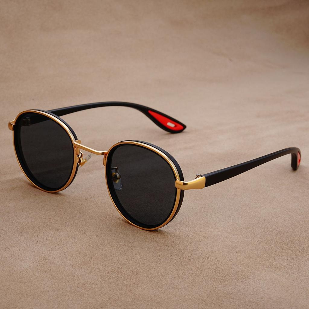 Retro Round Frame UV400 Sunglasses for Men Women Fashion Neutral High Quality Outdoor Driving Glasses