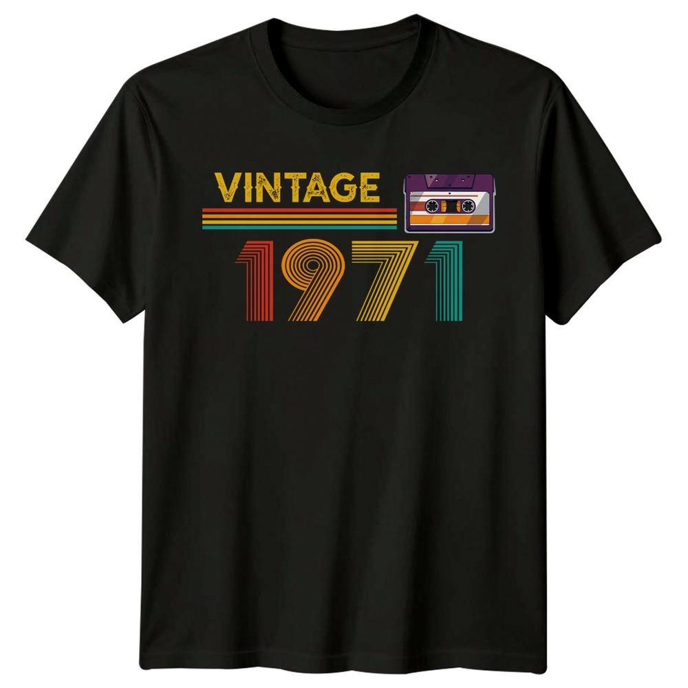 Vintage 1971 55th Birthday Retro Cassette Unisexs TShirt