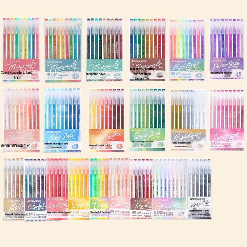 Blue Fruit Large Capacity Journal Pen Set - 234 Colors for Art, Doodling, Fluorescent, Neutral, Acrylic Markers