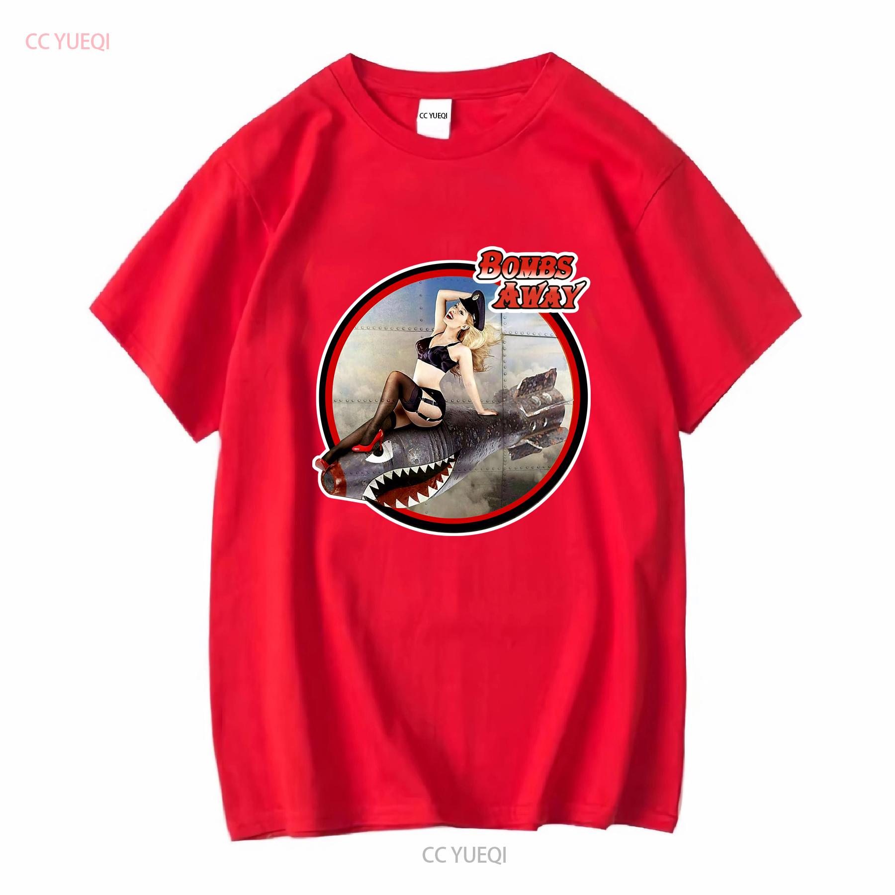 WW2 Bomber Plane 40s Pinup Girl Noseart Aircraft USA Warbird T Shirt vintage Washed Top For Everyday Wear fashion streetwear S