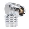 Scuba Diving 90 Degree Adapter Brass Chrome Plated Portable Second Stage Regulator Adapter for Underwater Diving