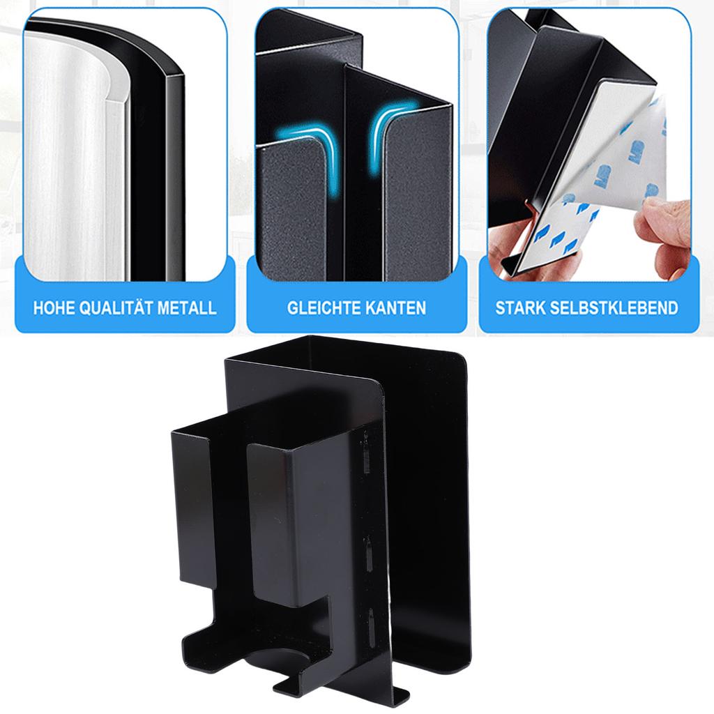Hair Straightener Holder Wall Mount Carbon Steel Hair Tool Storage Organizer with Adhesive for Curling Iron Bathroom