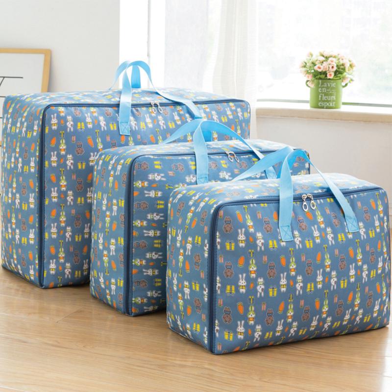 3Pcs/Set Large Capacity Oxford Storage Bag for Quilt Cloth Travel Luggage Container