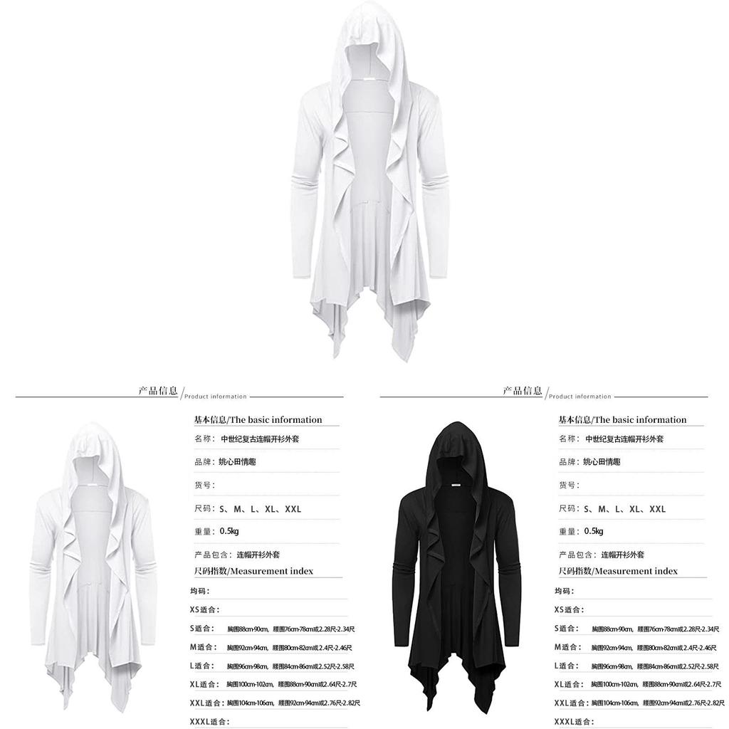 Medieval Costume Hoodie With Polyester Fabric For Role Play And Costume Parties