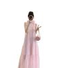 Women's Summer 2026 French Halter Neck Dress - Sweet, Age-Reducing, Long Fairy Skirt with Unique Design