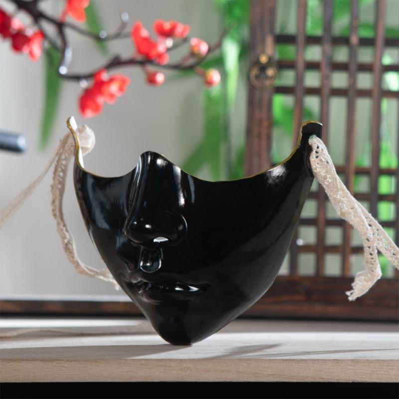 Masquerade Half Face Mask Halloween Eye Cover Mouth Cover Masquerade Costume Decoration for Women Men Halloween Dress Up