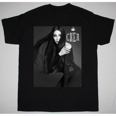 Cher Singer Signature Black All Size S 345XL T Shirt FV47