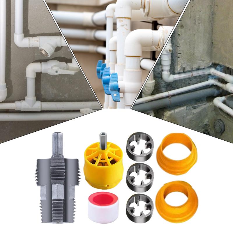 PVC Pipe Threader Internal Thread Opener 1/2 Inch 3/4 Inch 1 Inch Pipe Threader Pipe Threader Plumbing Tool Water Pipe Threader