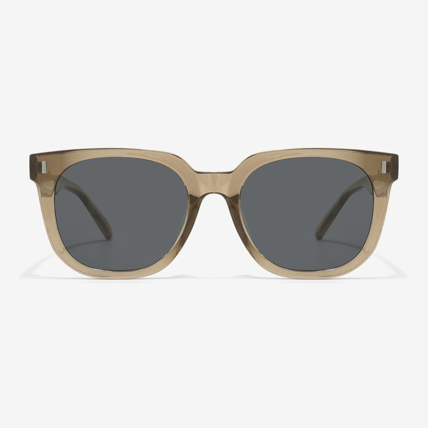 Seutailwokeu Classic Square Sunglasses Style Work Tr90-10 C16_Brown Clear Unisex Horn-Rimmed Daily