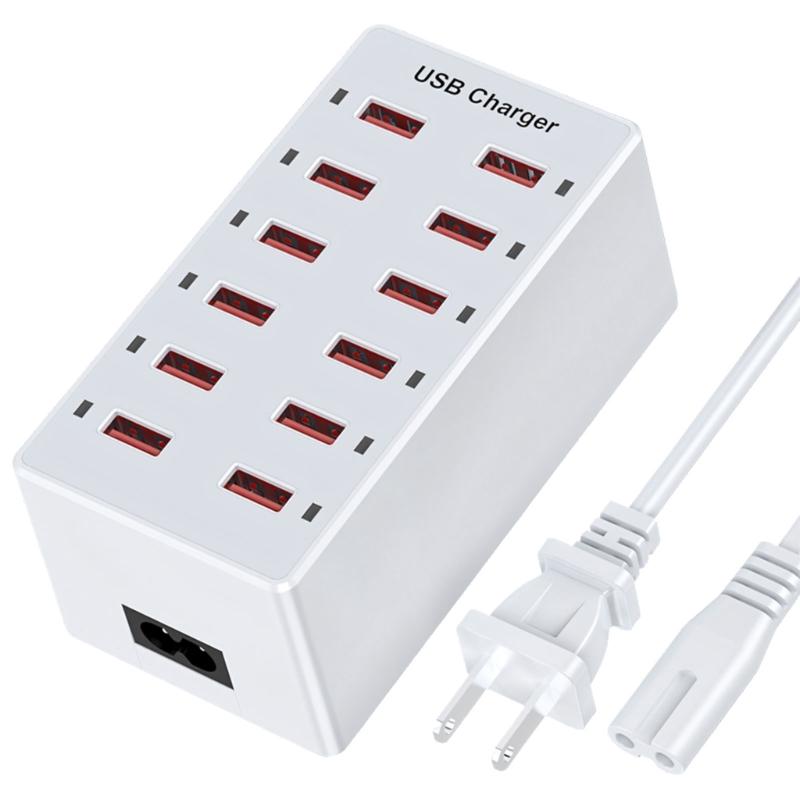 

Multiple Port USB Charging Dock 12 Port High Speeds Powered Adapter Smarted Charging Station For Home Office 1