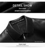 Yinuoboni High-end Men's Eco-Leather Lapel Jacket, Various Thickness Options - Style 2335