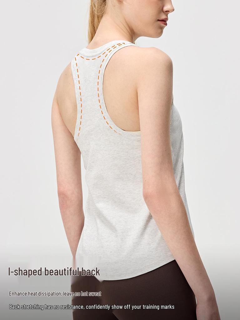 Damen Schnelltrocknendes Yoga-Tanktop - Ärmellos, Atmungsaktiv, Lockerer Schnitt für Laufen & Fitness