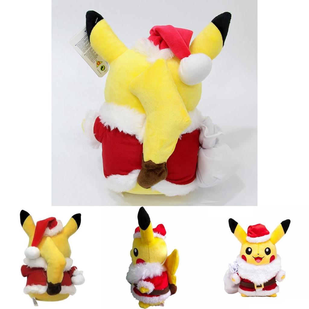 Entzückendes Pokemon Pikachu Weihnachten Weihnachtsmann Mantel Hüte Plüsch Stofftier Geschenk für Kinder
