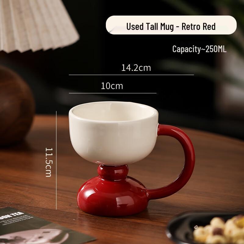 Shangqi Ceramic Vintage Flower Mug