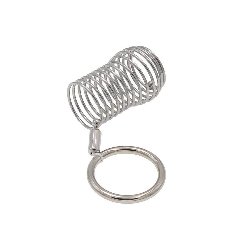 Stainless Steel Penis Ring Half Leakage Pleasure Exotic Condom Sheep Eye Ring Men and Women Game Sex Tools Adult Supplies Do Not Fall off