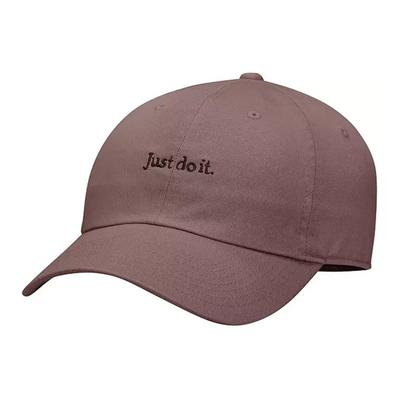 Nike Brand Logo Cotton Baseball Cap Unisex Caps Smoky-Purple Red FB5370-208
