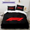 Formula 1 Pattern Bedding,Quilt Set Quilt Cover Pillowcase Home Birthday Gift (1 * Duvet Cover + 2 * Pillowcase, Without Core)