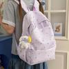 Schoolbag New Large Capacity Backpack Women's Simple Casual Light Travel Backpack Korean Edition Fashion Junior and High School Student School Bag