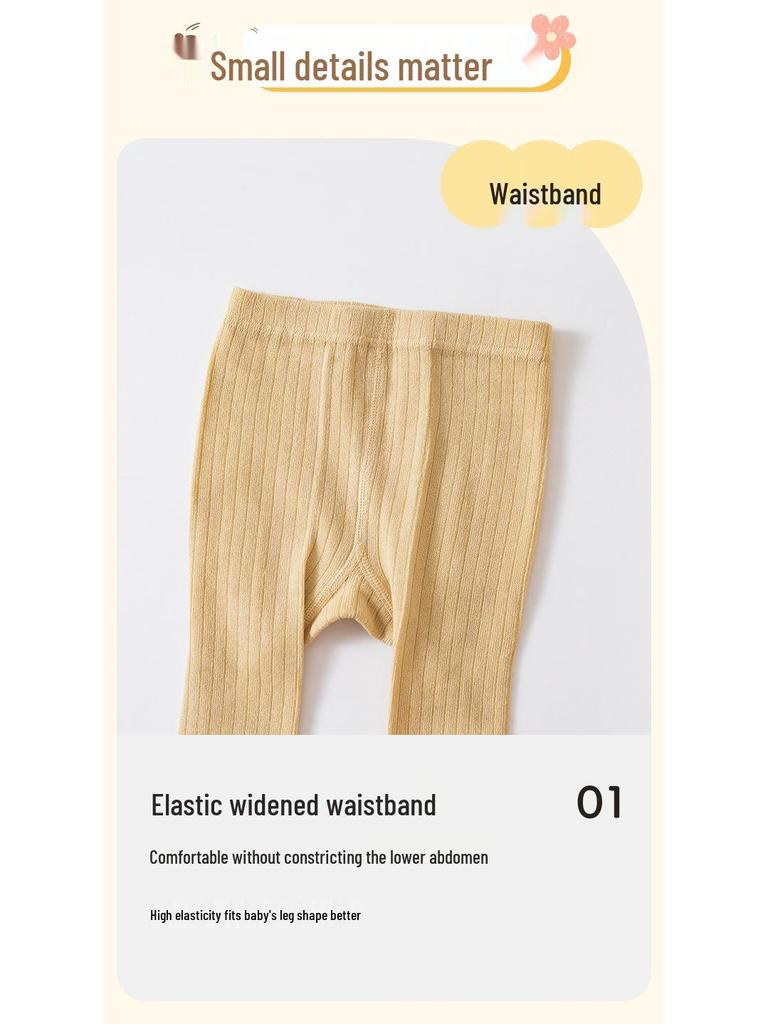 2025 A/W Baby Strampler mit Schleife aus gekämmter Baumwolle - Neugeborene Unifarbene PP-Hose für Frühling/Herbst