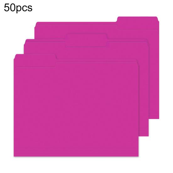 50Pcs Manila File Folders Standard Letter Size File Folders Business Document Organizers Home Office Organization School Supplies