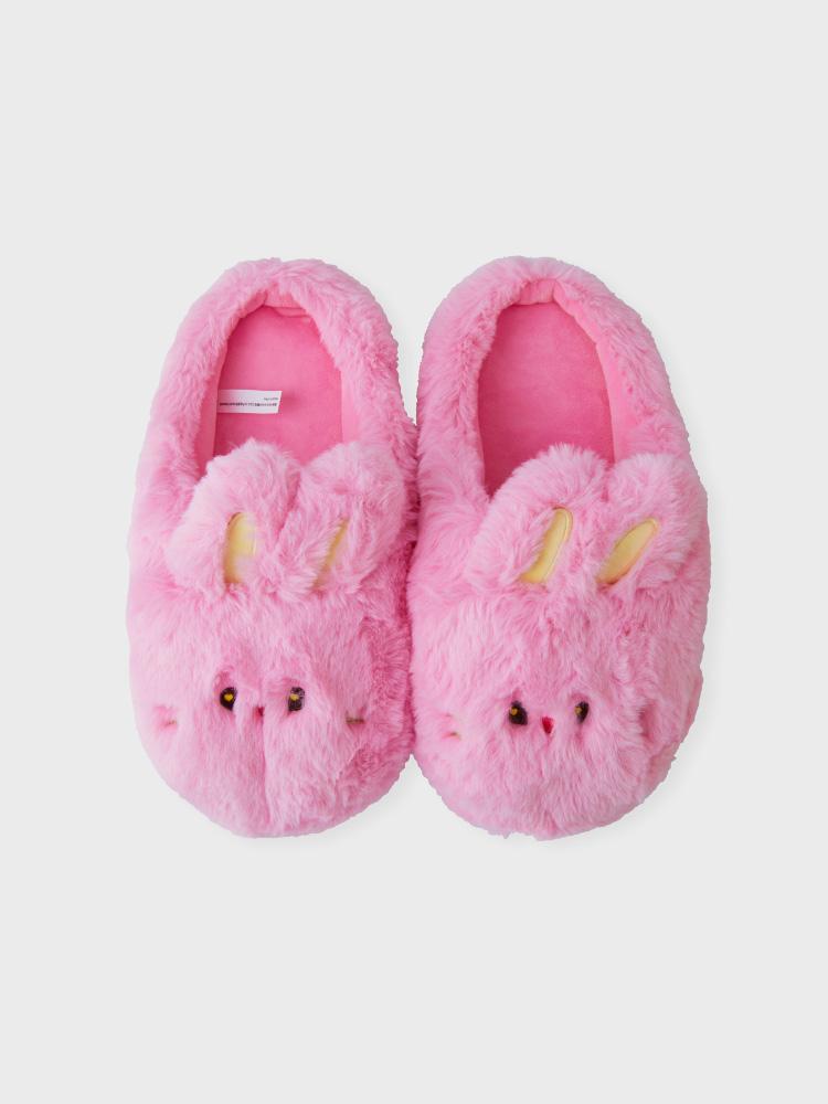 Cozy bunini Plush Room Shoes (Pink)