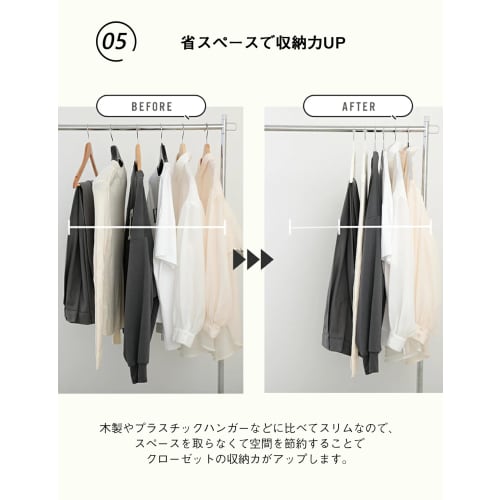 AYO Non-Slip Hangers, Set of 10, Prevents Clothes from Sagging, Suit Hangers, Leaves No Marks, Multi-Functional Storage, Laundry Drying, Prevents Clot