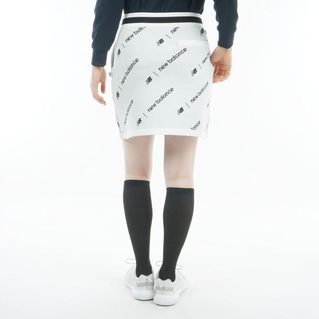 Golf Skirt 1 [New Balance] (Stretch/Monogram Logo) / Women's / 012-4234511 030_White [M]