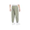 Nike Solo Swoosh Loose Fit Lace-Up Knitted Comfortable Fleece Casual Pants Men Bottoms Light-Army-Green White DX1365-320