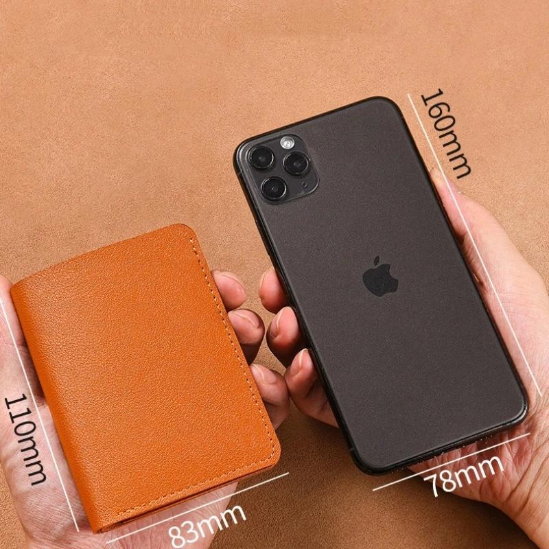 2025 New Women's Wallet Simple Folding Button Small Wallet Driver's License Card Bag Soft Leather Wallet