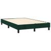 Box Spring Bed with Mattress Dark Green 120 x 200 cm Velvet