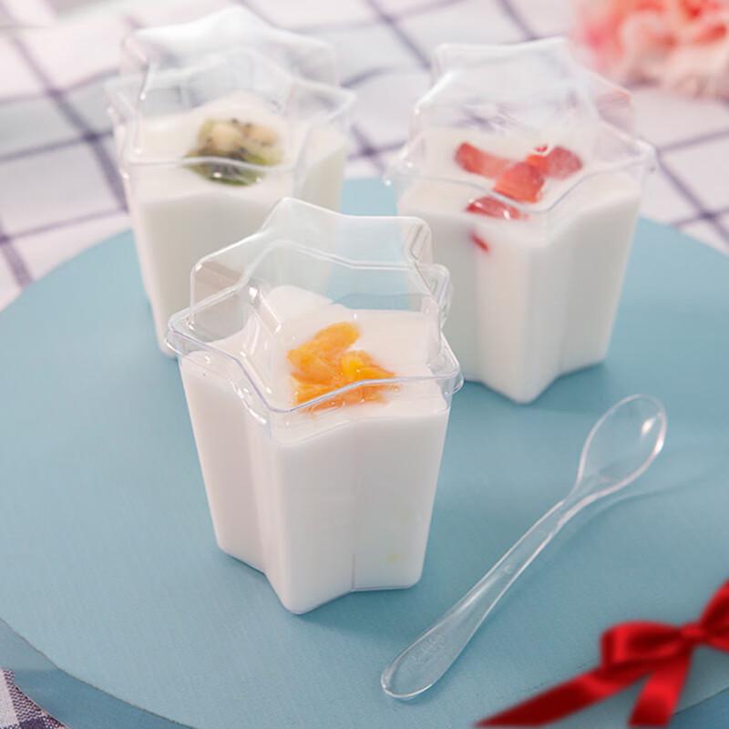 

Pabei Transparent Five-pointed Star Disposable Mousse Cups