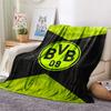 Borussia Dortmund Flannel Blanket, High quality Comfortable for All Seasons, Home Decor, Warmth and Comfort