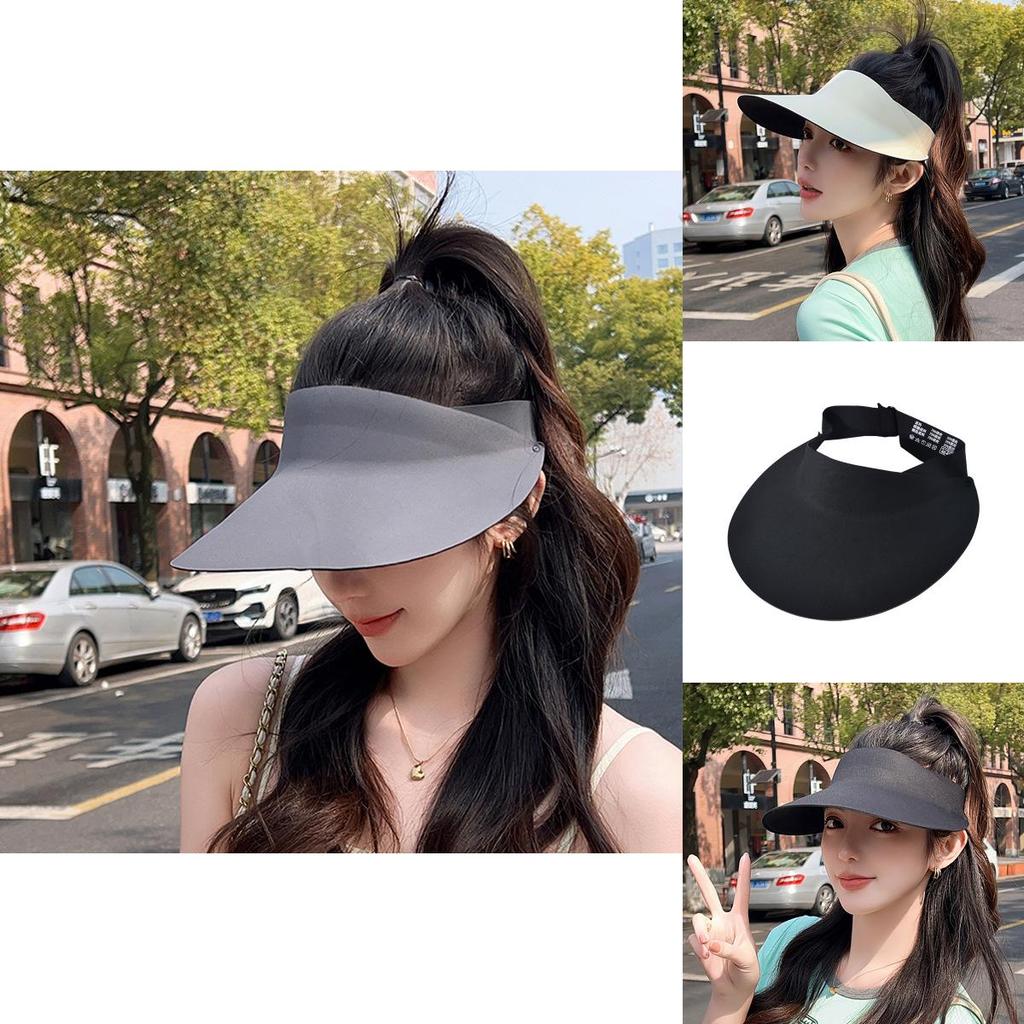 Summer Outdoor Uv Protection Hat With Wide Brim And Breathable Ice Silk Fabric For Womens Sun Shade
