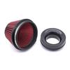 Air Intake Filter Auto Cold Kit Sport Racing Car Acessories Cone High Flow Filters Automobile Universal Parts 150-76/89/101mm