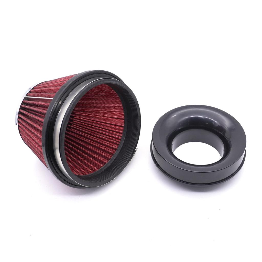 Air Intake Filter Auto Cold Kit Sport Racing Car Acessories Cone High Flow Filters Automobile Universal Parts 150-76/89/101mm