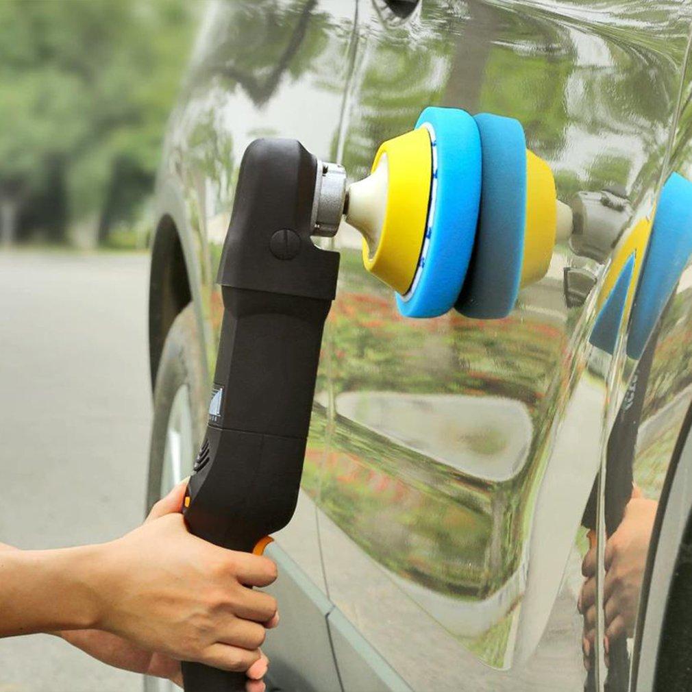 5PCS 6-Inch Car Polishing Discs Self-Adhesive Buffing Waxing Sponge Wool Wheel Polishing Pad for Car Polisher Drill Adapter