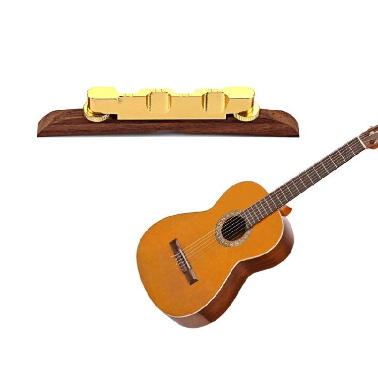 Guitar Bridge Rosewood Base Saddles Height Adjustable Guitar Bridge Replacement String Instrument Accessories Enduring