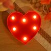 Romantic Red Heart-Shaped Decorative Night Light Battery-Powered Energy-Saving Desk Lamp For Bedroom Wedding Proposal Valentine'S & Mother'S Day