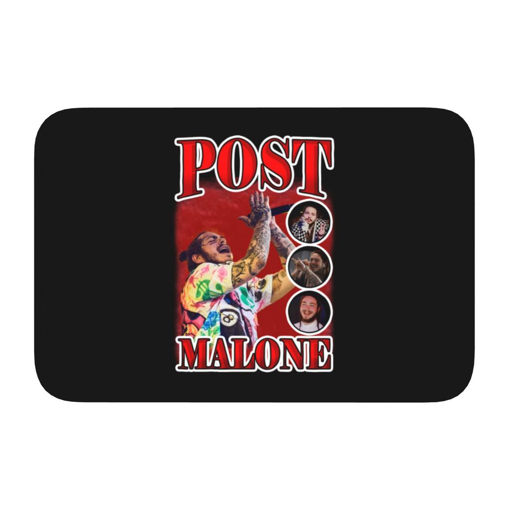 Custom Posts Malones American Popular Rapper Front Door Floor Entrance Mat Indoor Bath Kitchen Doormat Garage Carpet Rug