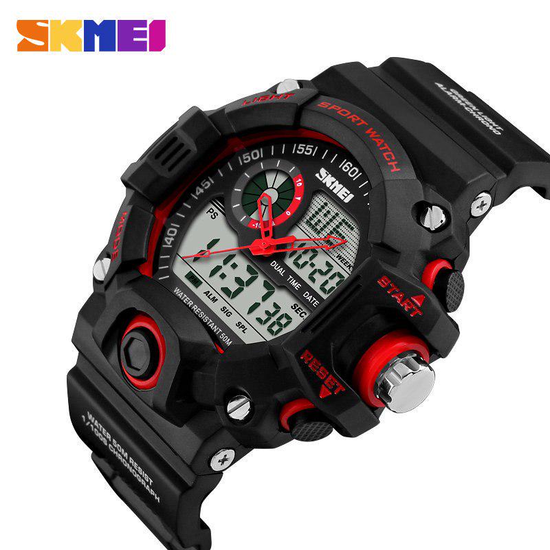 SKMEI Brand Men's Fashion Outdoor Sport/Military Dual Display 5 ATM Waterproof  Watch Clocks