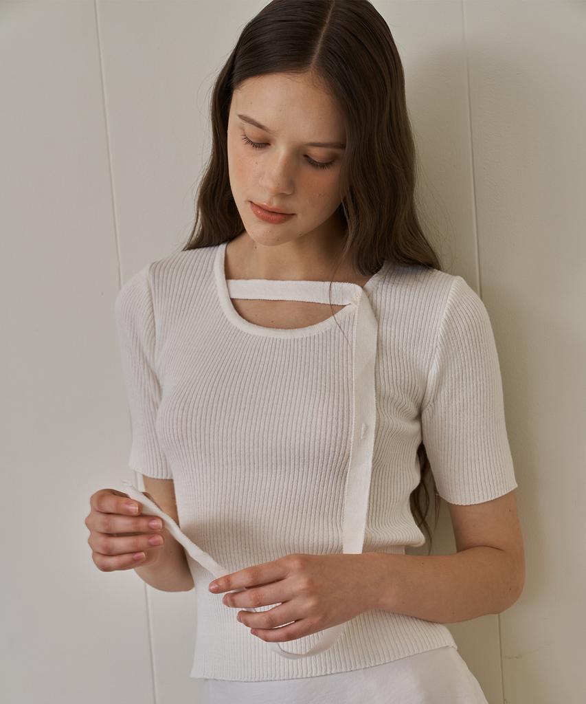 Peullobeu Tie Knit_Wh