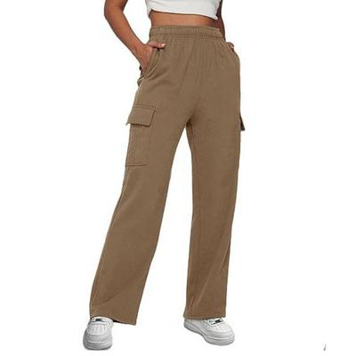 Autumn and Winter Women's Pants Work Pants Solid Colour High Waist Trousers Straight Leg Wide Leg Casual Pants