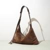 Autumn and Winter Suede New Versatile Portable Dumpling Bag Women's Design Sense Niche Leather Fashion Women's Crossbody Shoulder Bag
