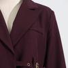 2026 Spring Angora Red Women's Blazer - European & American Luxury Design with Irregular Waist-Cinching