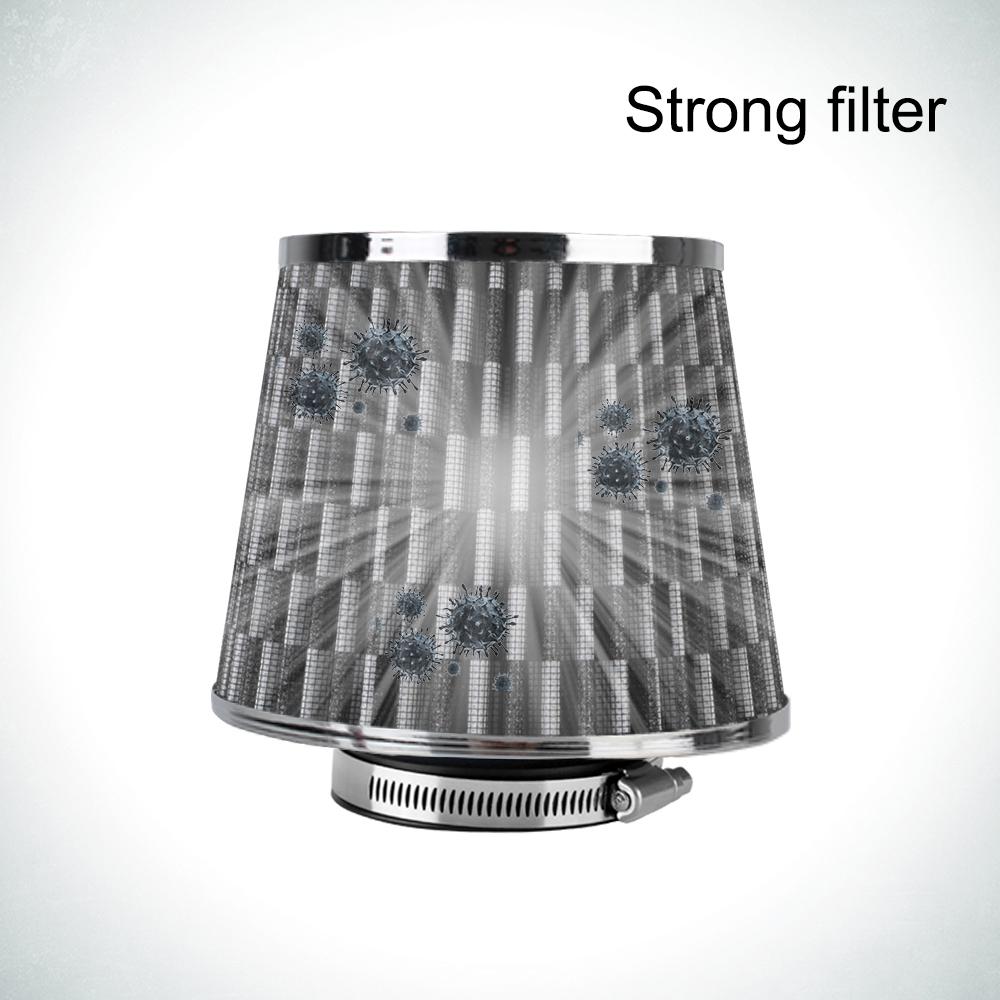 Car Accessories Induction Kit Cold Air Intake Filter Car Air Filters Universal 3 Inch High Flow Sport Power Mesh Cone 76MM