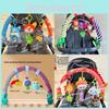 Baby Unicorn Teething Toy With Plush Material For Car Seat And Crib Decor