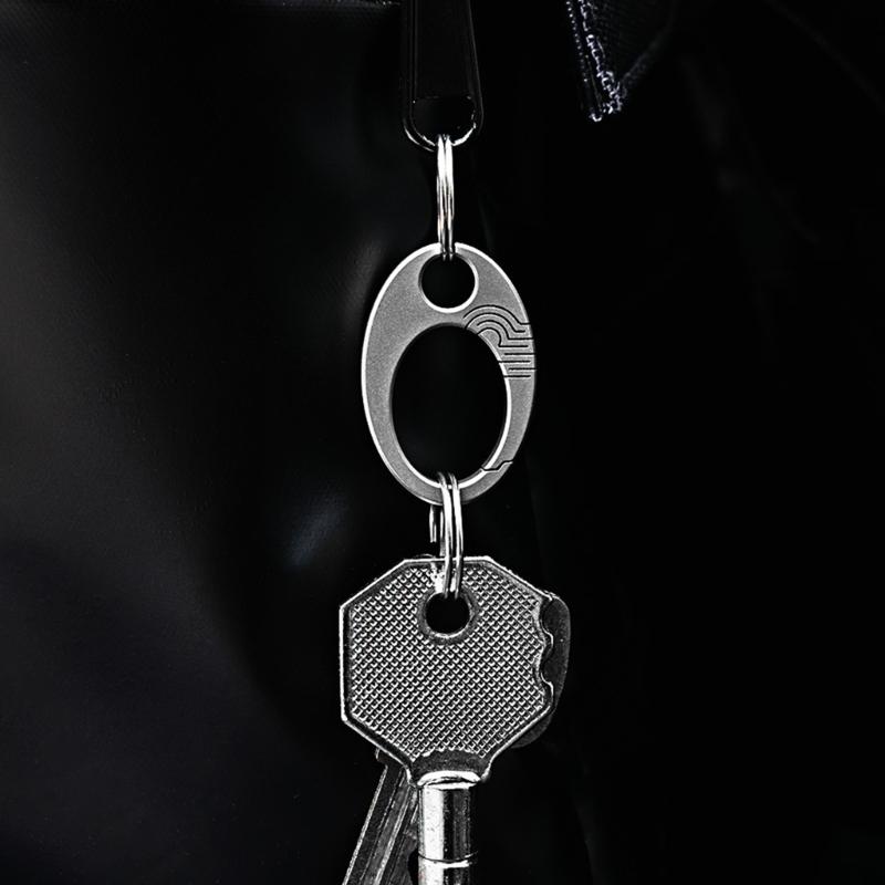 2pack Stainless Steel Carabiner Key Hanging Buckles Travel Carabiner Outdoor Key for Campers