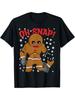 2026 1pc Christmas Gingerbread Man "Oh Snapshot" T-Shirt Cotton Crew Neck Short-Sleeved T-Shirt, Regular Version, All-Sea