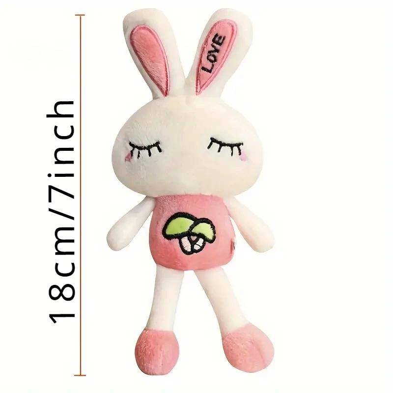 Plush Bunny Keychain Stuffed Rabbit Pendant Animals Key Ring Charm Decor Itemation For Purse Handbag Backpack Wallet Baby Photo Props